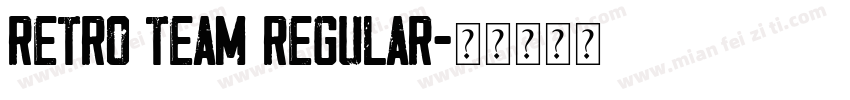 Retro Team Regular字体转换